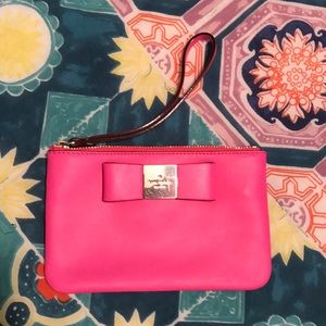 Neon pink Kate spade pouch